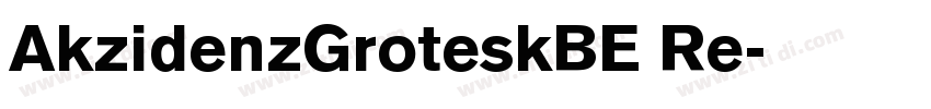 AkzidenzGroteskBE Re字体转换
